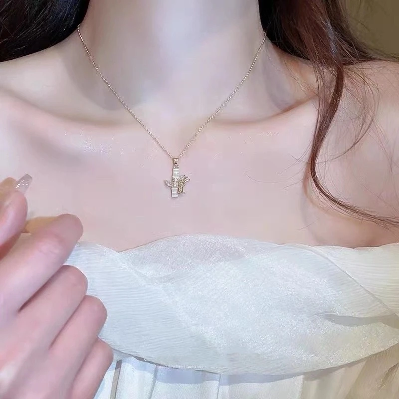 钛钢项链 气质轻奢百搭小众简约ins精致坠链 XL9405