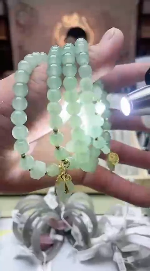 【闪购商品】东陵石手链合金东陵玉