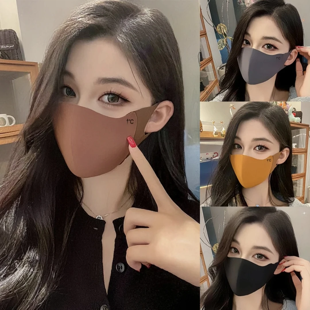 美拉德系秋男女防风海绵无痕可水洗保暖面罩骑行防护