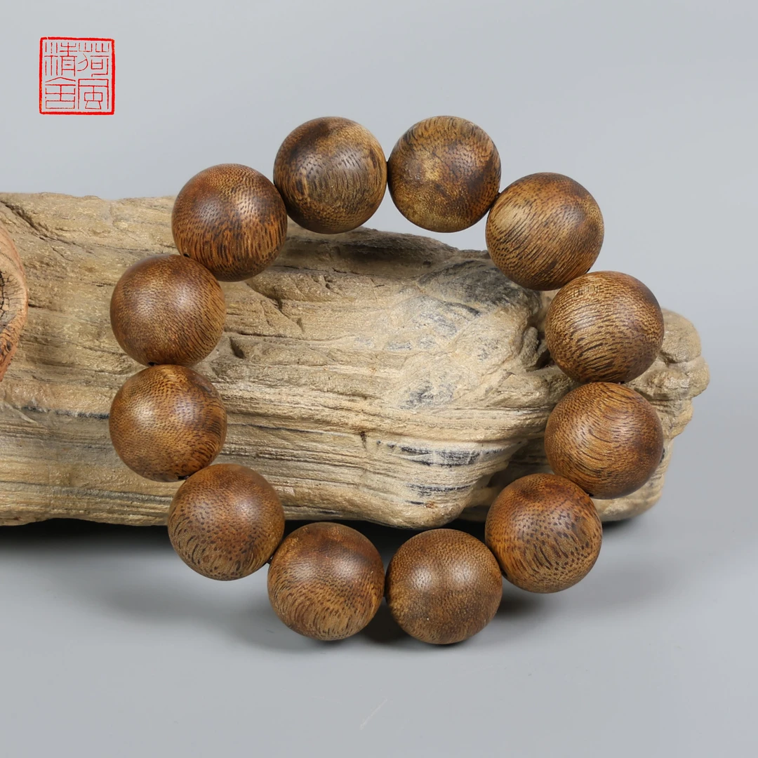 海南乌身圆叶九分沉2.0*12单圈沉香手串 -CX227