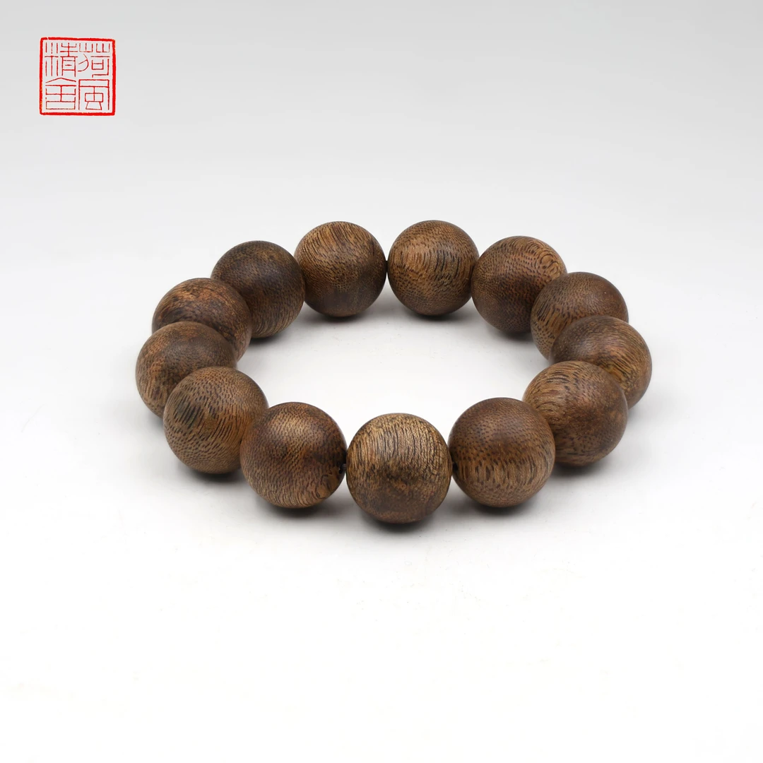 沉香海南乌身圆叶1.8沉香手串 -CX237