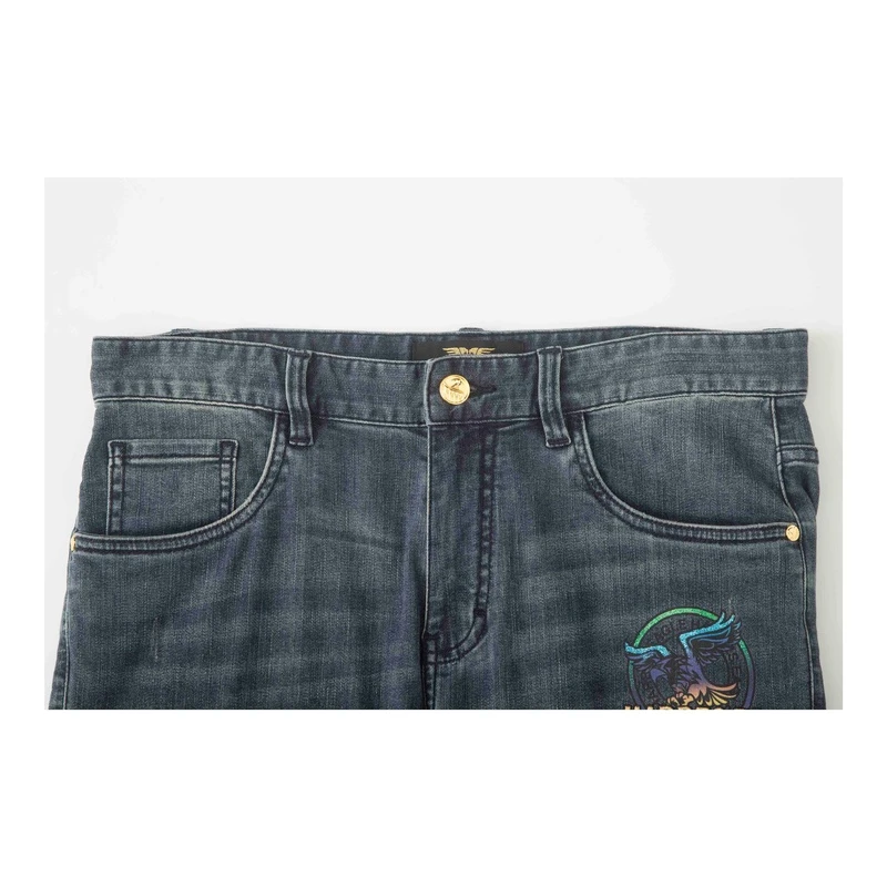 N1850-3清仓哈雷翔鹰夏季薄款牛仔长裤