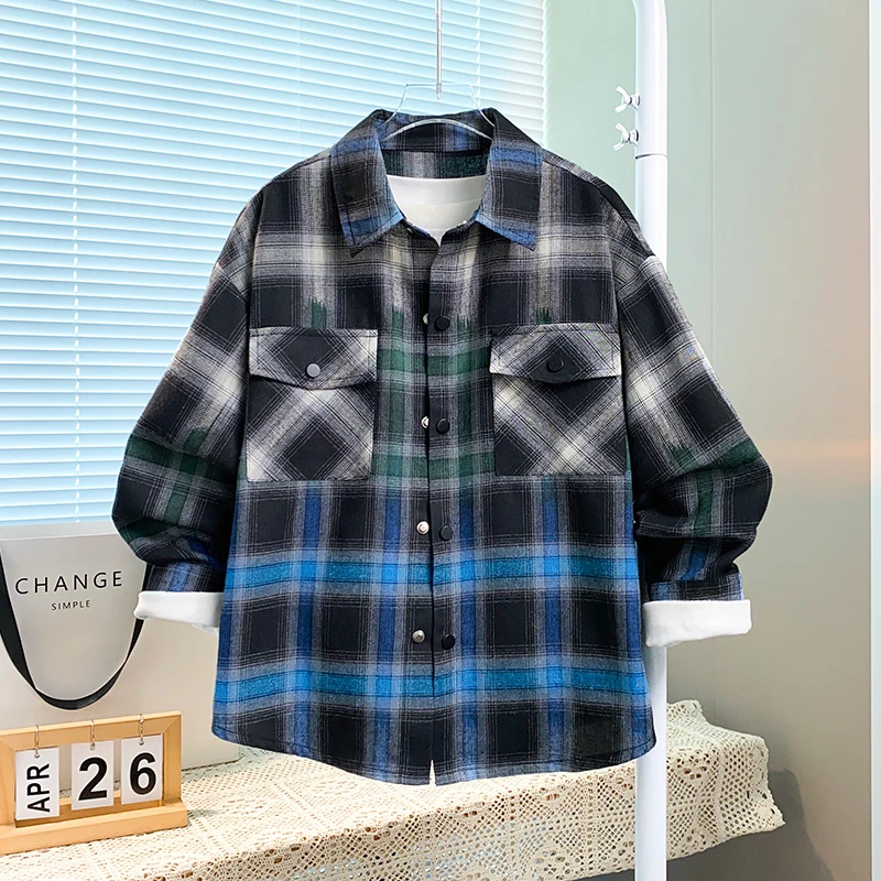 男童春秋季大童帅气衬衫休闲宽松衬衣DF-衬衫2505