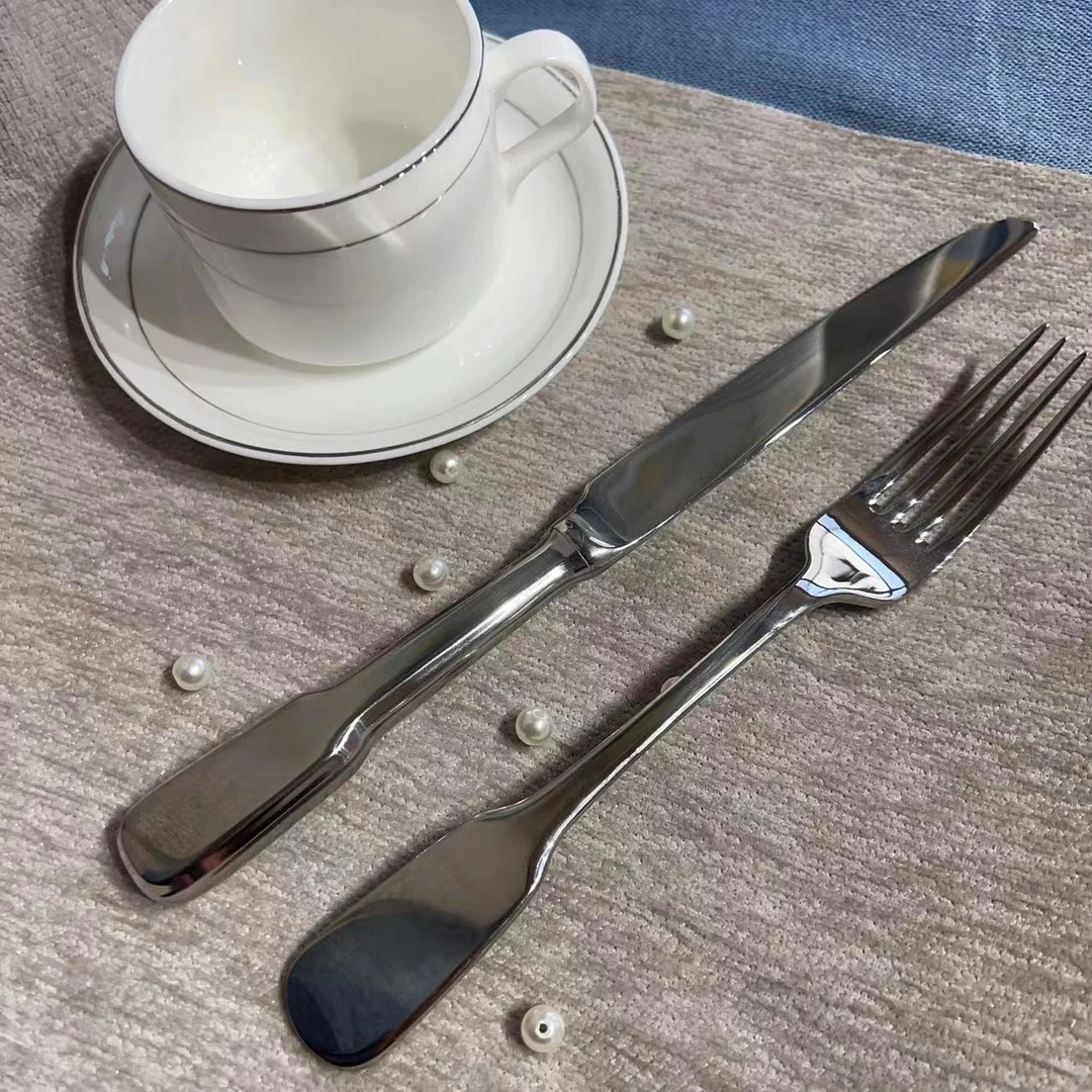 【88号】高品质餐刀(无齿）西餐叉组合家用西餐叉西餐刀叉两件套