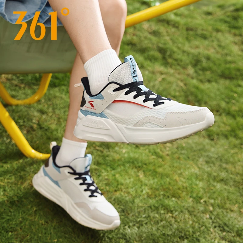 361°【轻舒】春夏男女款网面跑步鞋透气百搭舒适时尚情侣休闲运动鞋