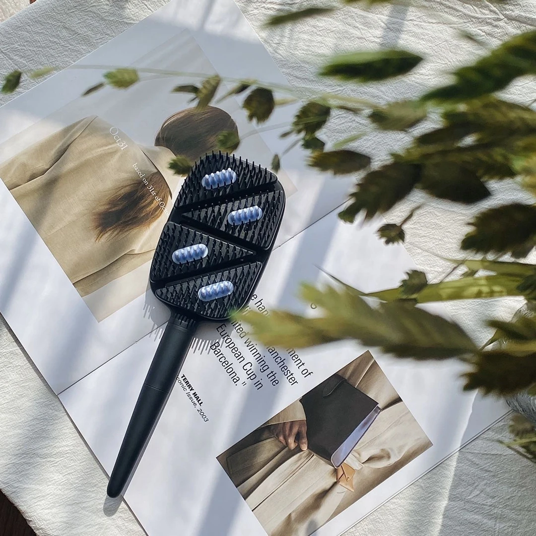 BeautyCrushZ型按摩顺发梳 3D立体模块齿梳顺发干湿两用蓬松便携