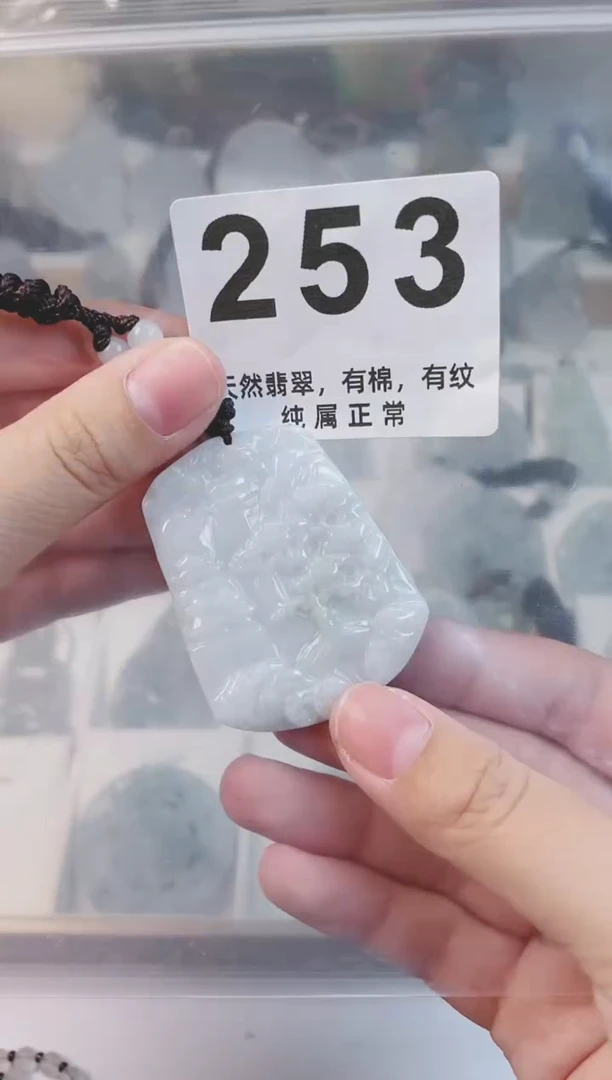 【闪购商品】翡翠颈饰未镶嵌天然缅甸A货翡翠253