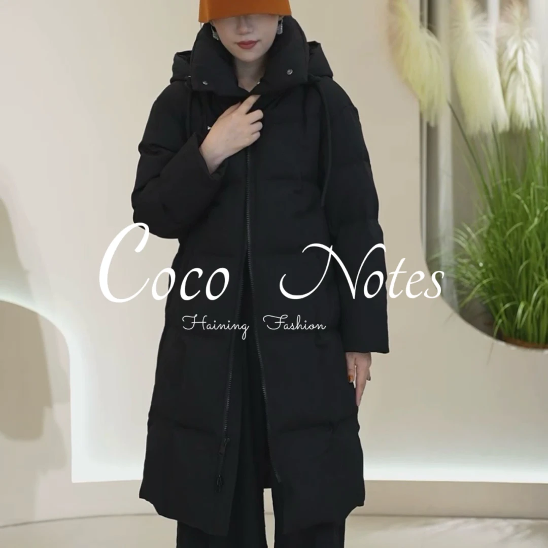 COCO NOTES【长款金属】6116款冬季加厚保暖百搭羽绒服