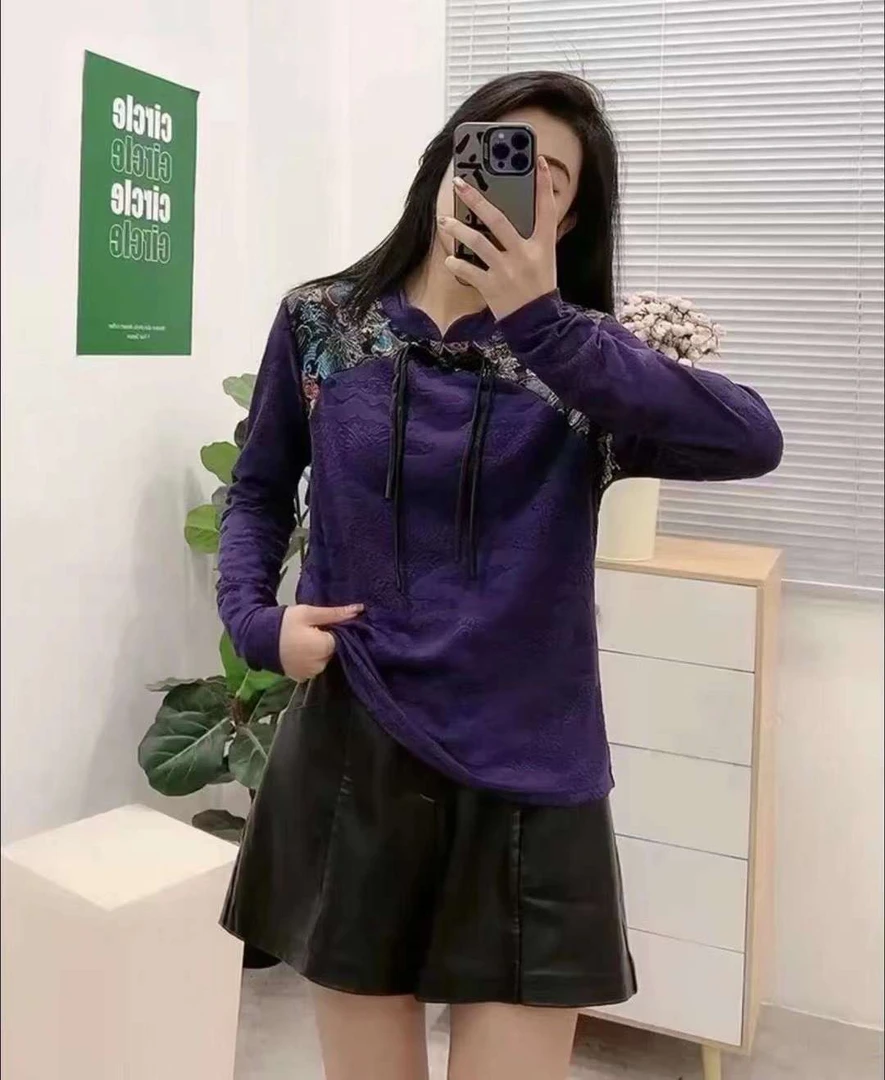 国风年味长袖打底