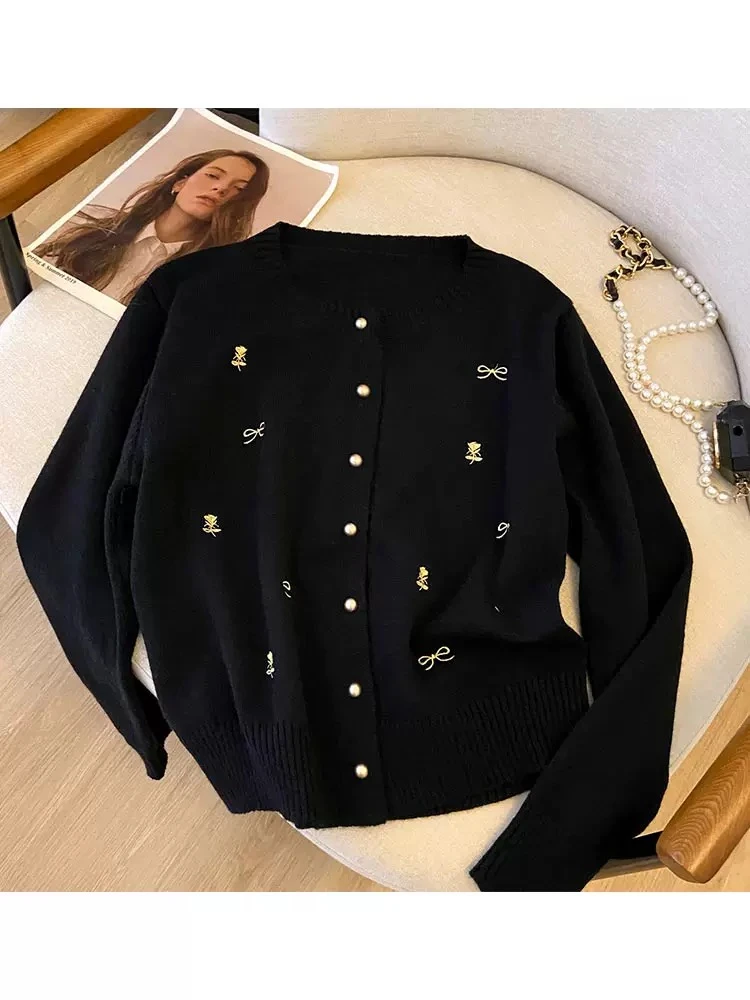 【番喜专属价格】秋季新款显瘦气质辣妹辣妈百搭时尚小众毛衣开衫女