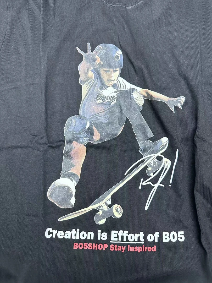 E11D两色“滑板少年”大版T上衣（018）