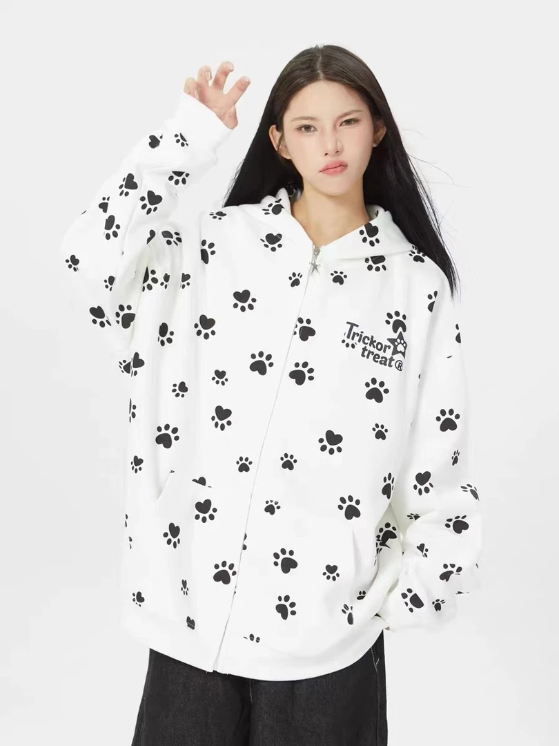 ZBJM三色“爪印星”连帽（外套）上衣（66）