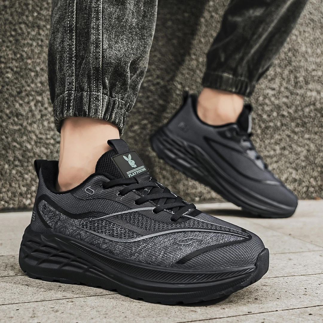 果深秋冬季爆款加绒运动鞋潮鞋碳板跑步鞋男女同款防滑耐磨A61