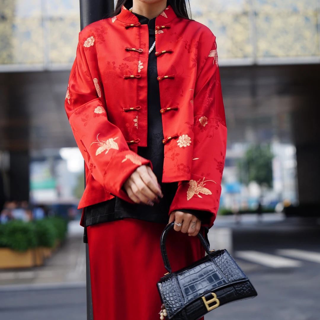 蓝大【梦蝶】新中式外套9731