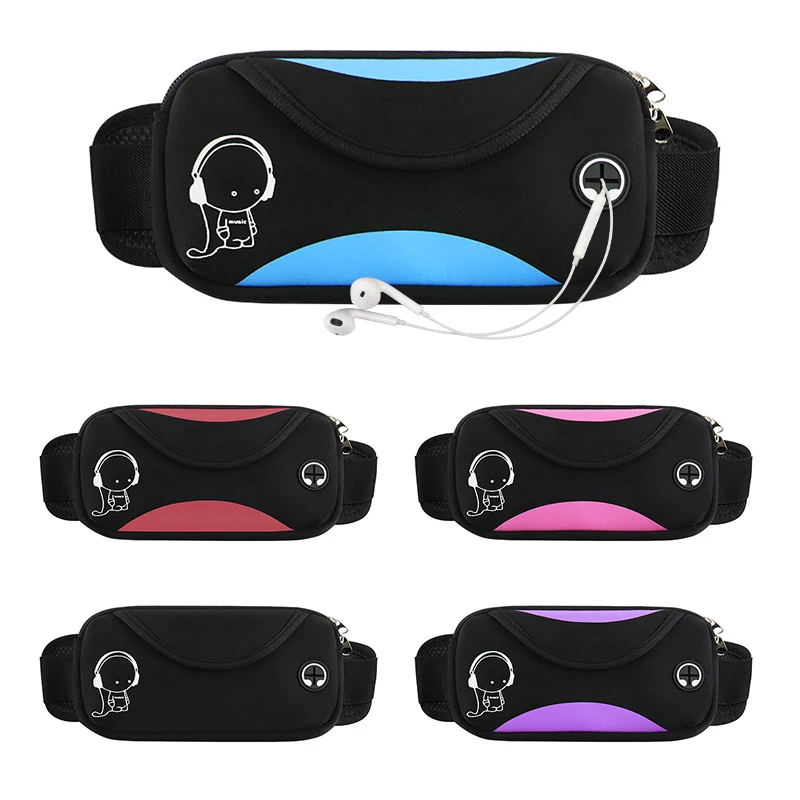 新款跑步手机包运动健身腰包多功能贴身骑行包时尚男女小腰带包