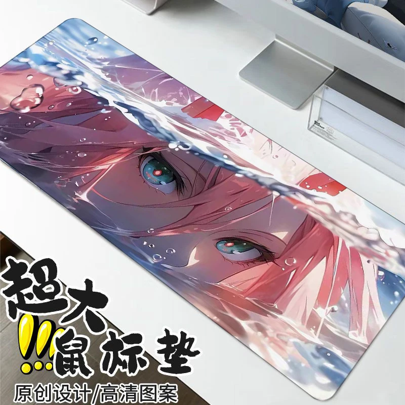鼠标垫子超大号二次元动漫男女生办公电脑桌垫定制性感游戏键盘垫
