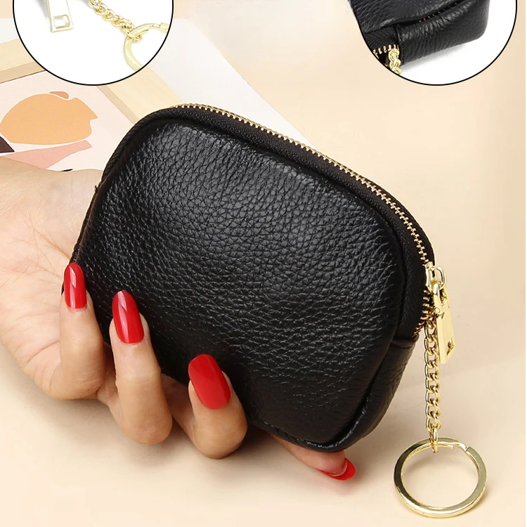 小手包质感手拿拉链小钱包女迷你包软皮钥匙包卡包硬币零钱包便捷