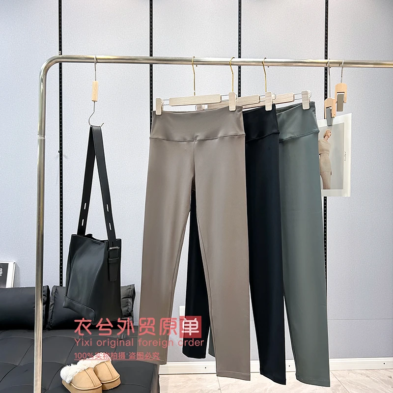 （高腰四面弹瑜伽裤）新款显瘦舒适百搭运动瑜伽外穿打底紧身裤M