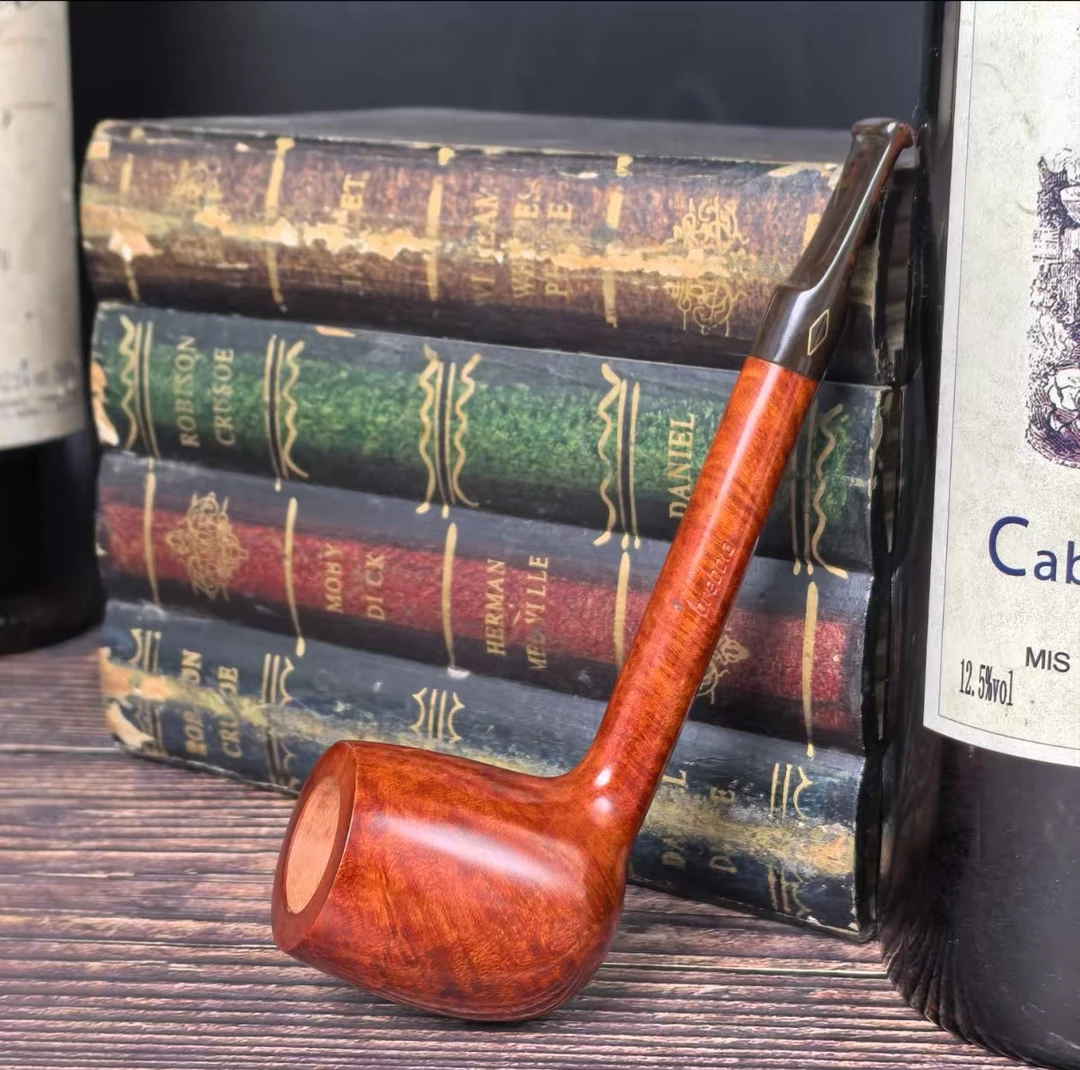 意大利芭比光面原木色长腿器型进口石楠木烟具男士礼品