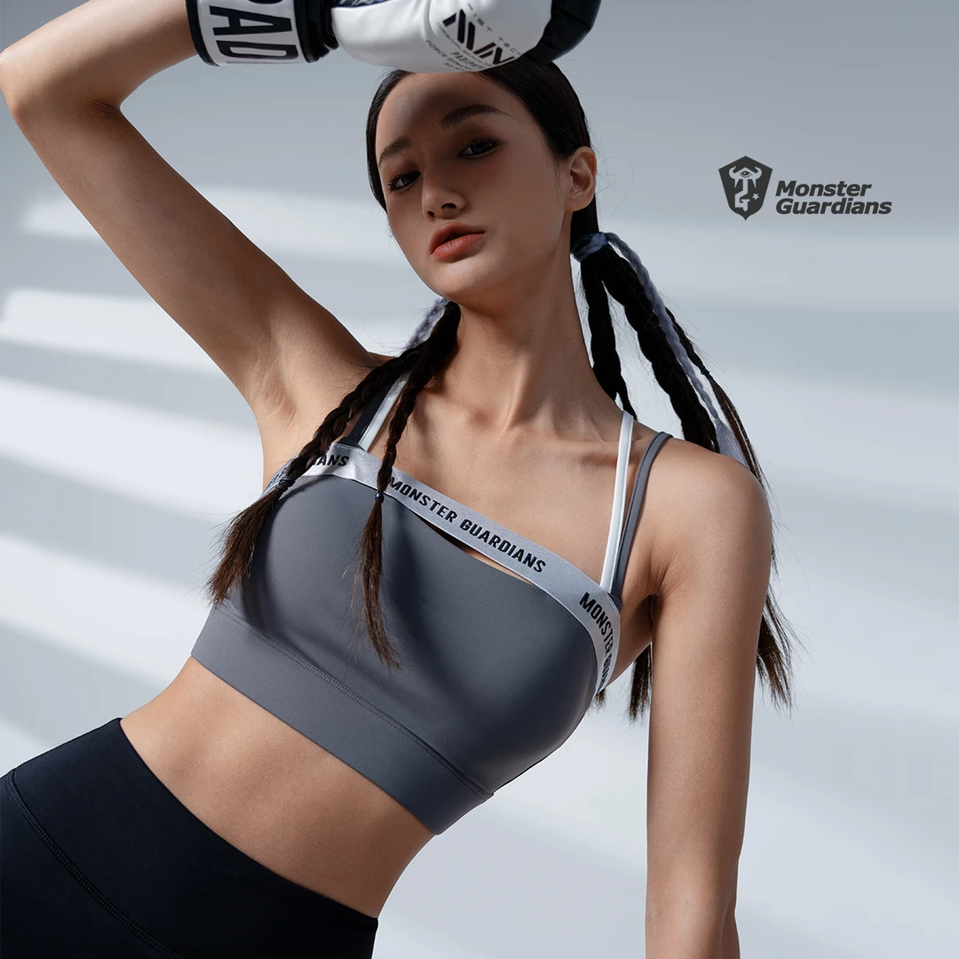 MonsterGuardians女子中强度户外运动文胸背心健身瑜伽内衣