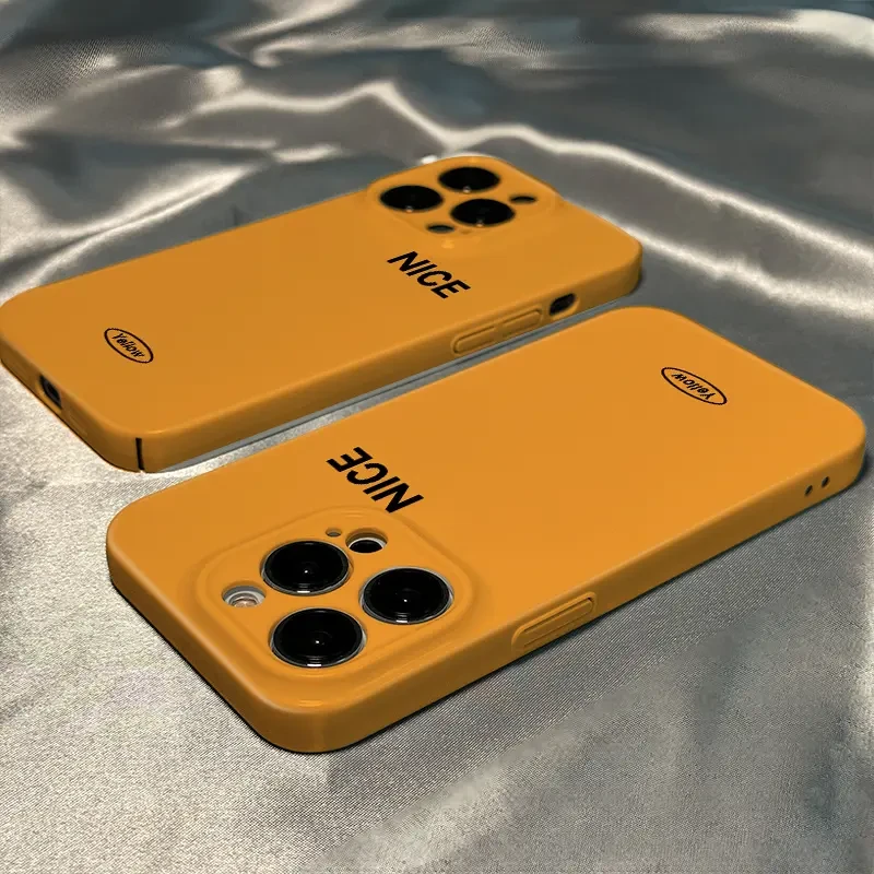 纯色字母适用苹果16promax手机壳iPhone15双层14Pro菲林