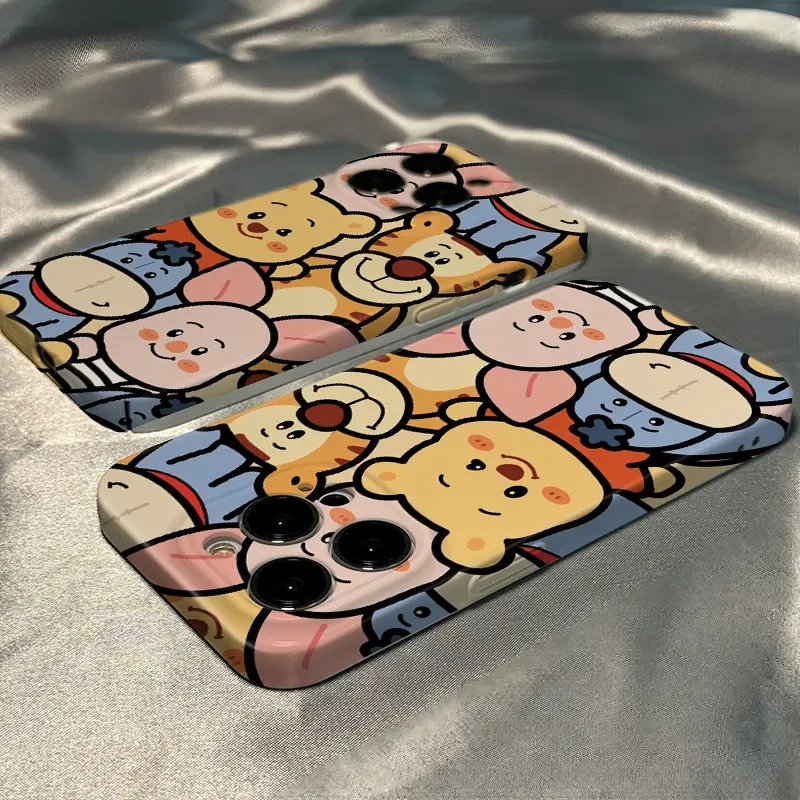 维尼能跳跳虎适用苹果16promax手机壳iPhone15双层14Pro菲林