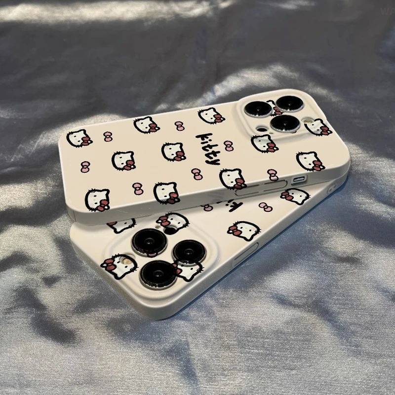 蝴蝶结kitty苹果16promax手机壳iPhone15双层14Pro菲林13Plus