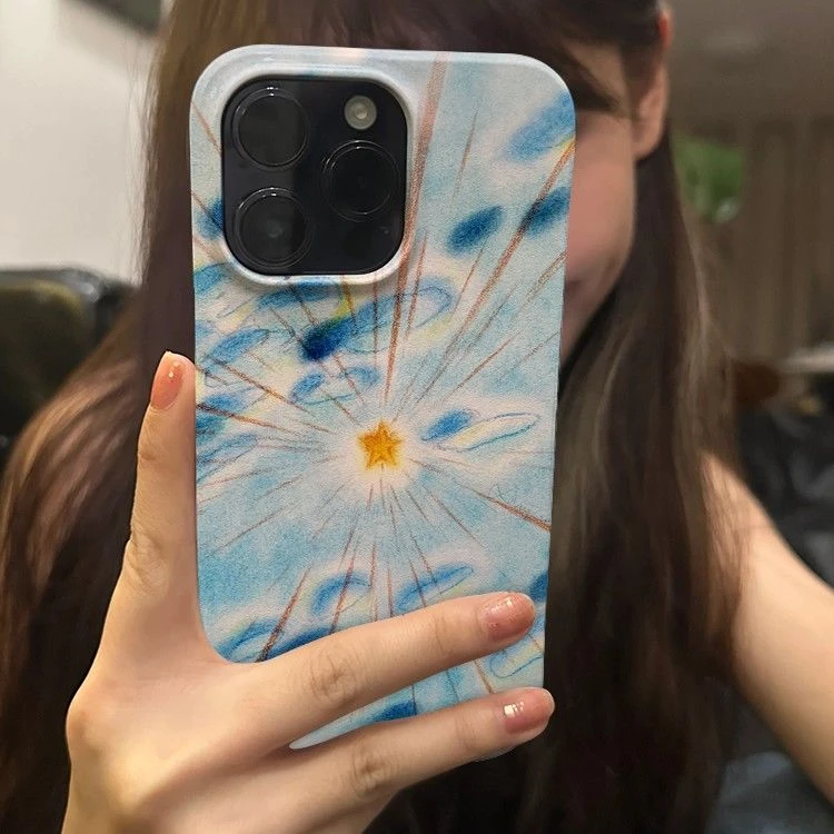 星星指引苹果15promax手机壳iPhone14菲林13硬壳12/11复古xs/小众