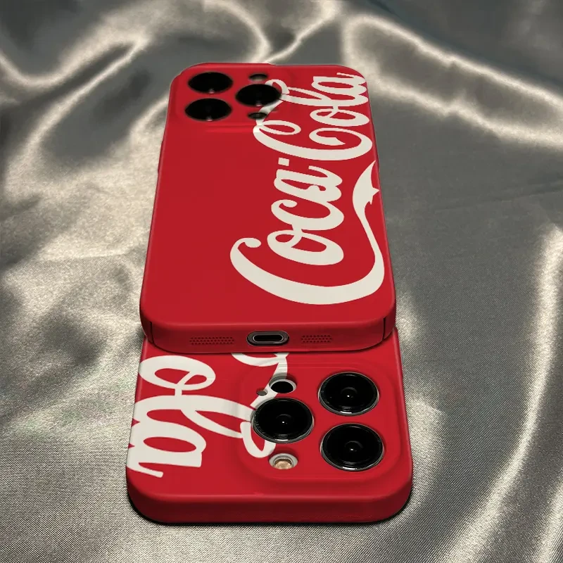 适用苹果/华为/OPPO/vivo/小米红底可乐iPhone14pro菲林手机壳硬