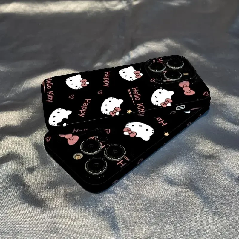 适用苹果14华为小米13你好kt精孔全包菲林硬壳手机壳手机壳保护套