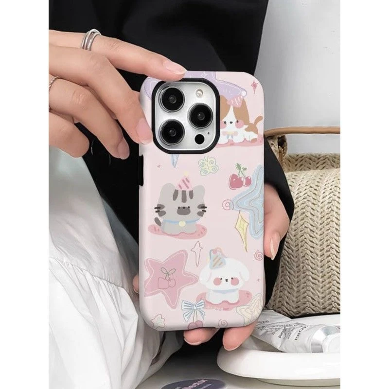 原创星星狗狗适用iphone16pro新年手机壳14plus苹果13promax新款1