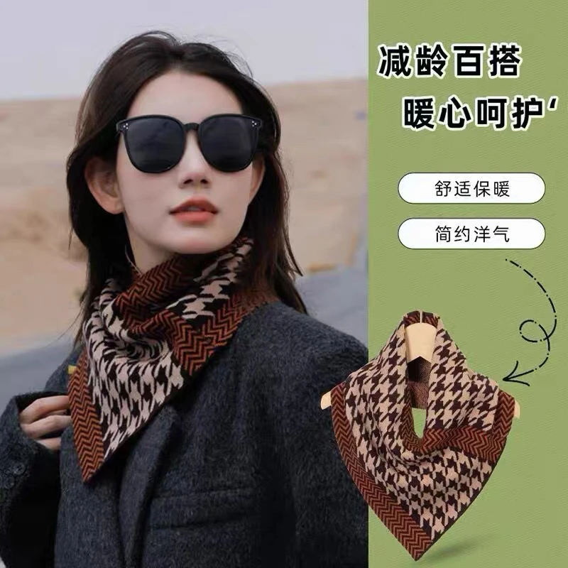 新款时尚秋冬季护颈男女防寒颈椎百搭脖套保暖三角围巾