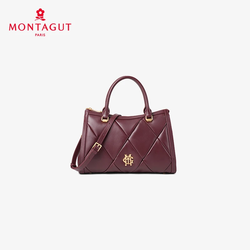 Montagut/梦特娇2025新款羊皮杀手包时尚气质百搭手提女包大容量
