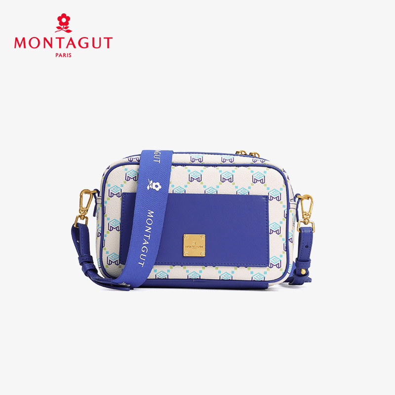 法国梦特娇2024新款PVC 时尚单肩斜挎相机包女士出门逛街