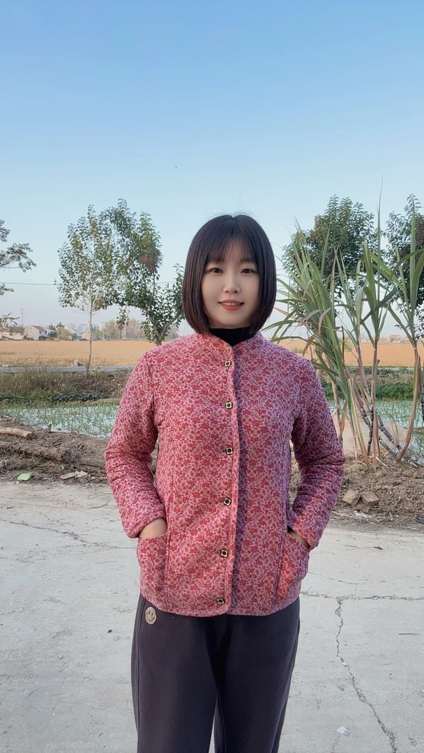 [中老年一体领福利款]新款加厚棉服花色棉袄