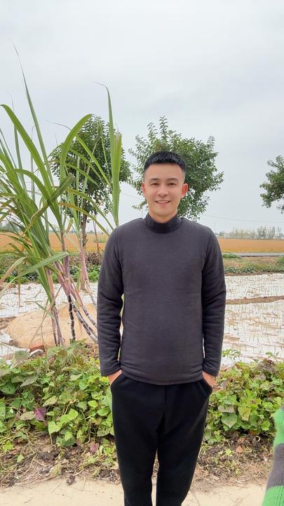 男款圆领套头款贴身驼绒棉百搭修身半高领秋冬男士保暖棉衣黑色
