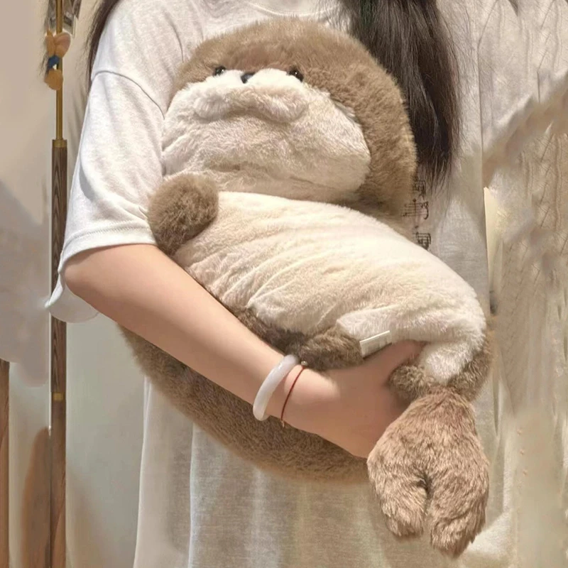 海豹玩偶毛绒玩具可爱睡觉抱枕专用夹腿超软海獭公仔娃生日礼物女