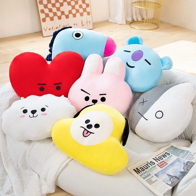 TS防弹少年团同款抱枕BT21毛绒玩具可爱儿童玩偶公仔送女生日礼物