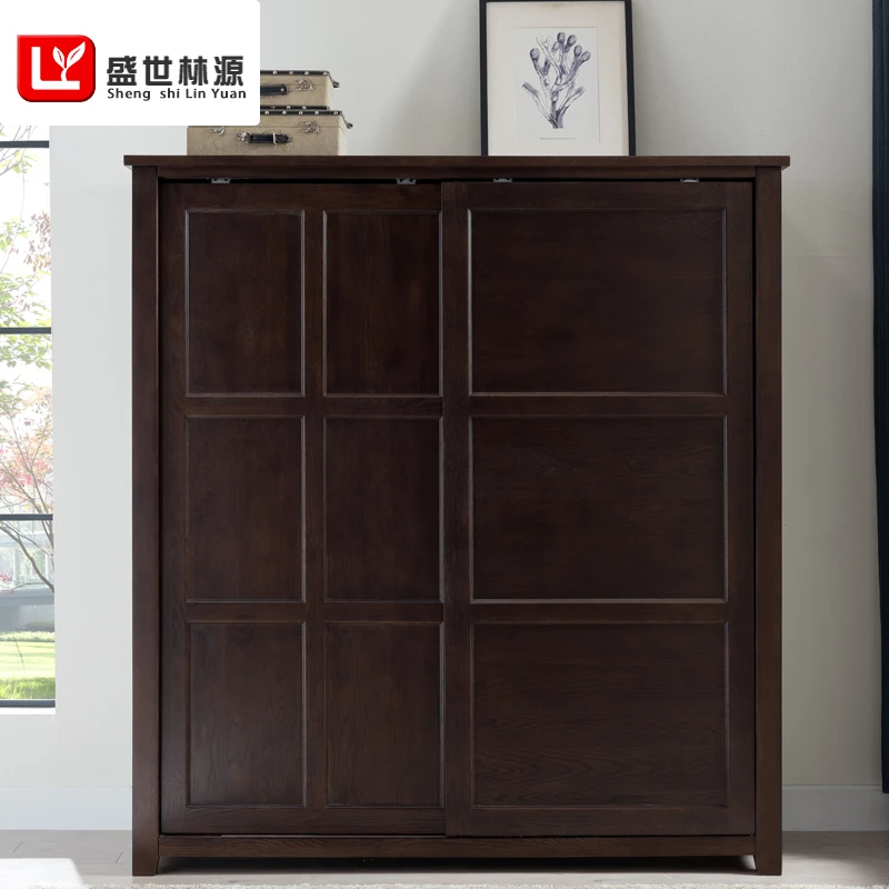 衣柜 白橡木1800*580*1950辅材桐木【包送装】BD-302H冰岛