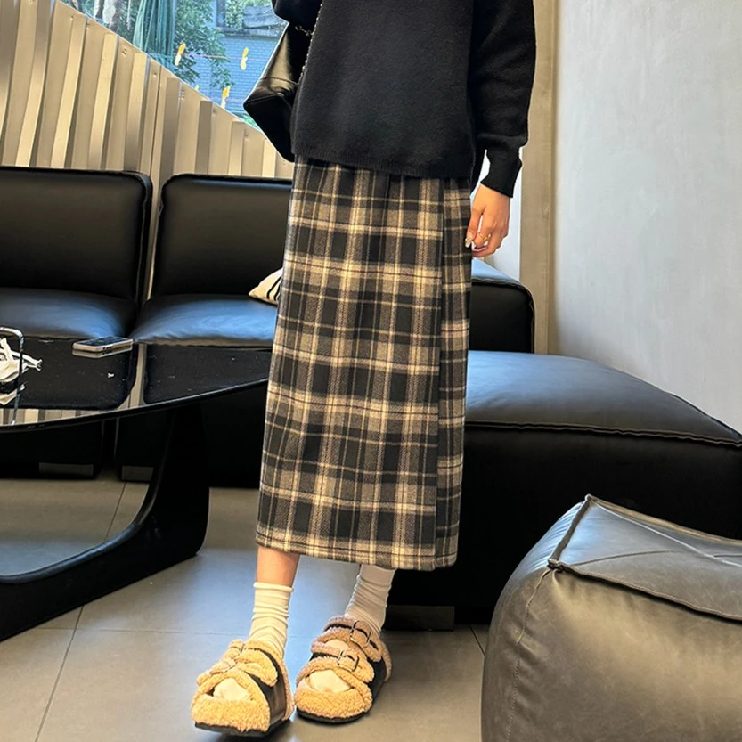 小岭风季 瞳福掌柜原创美拉德穿搭JK制服学生装慵懒秋冬单拍长裙