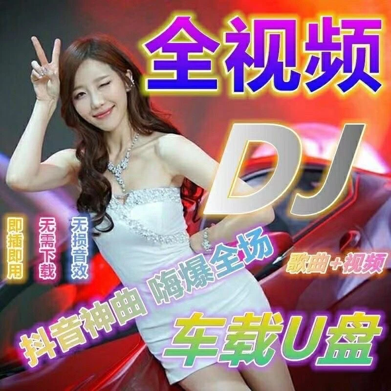 开车提神2023车载U盘【即插即听】DJ全视频MP3/4新歌无损抖音流行嗨