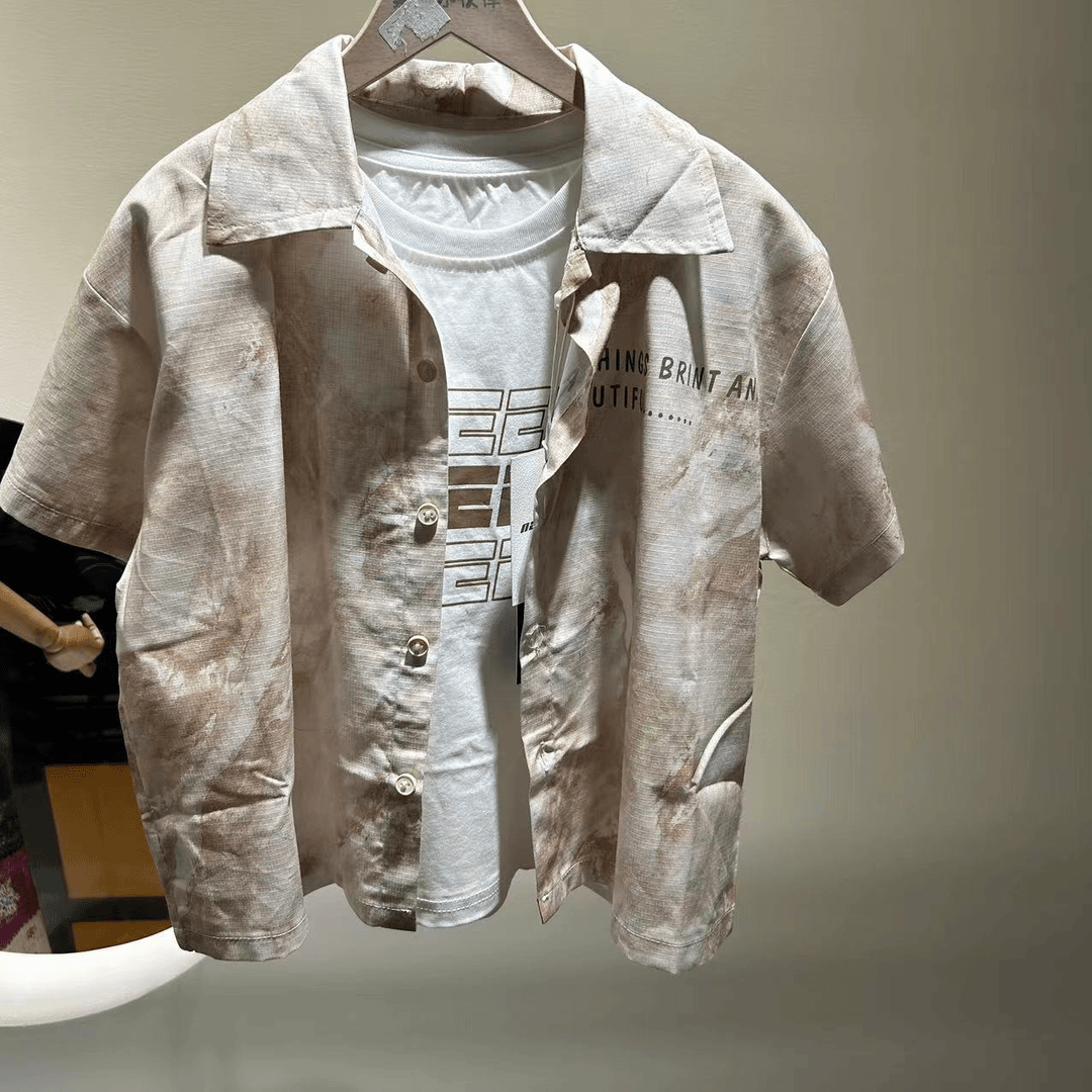 8815中童衬衣两件套装120-150