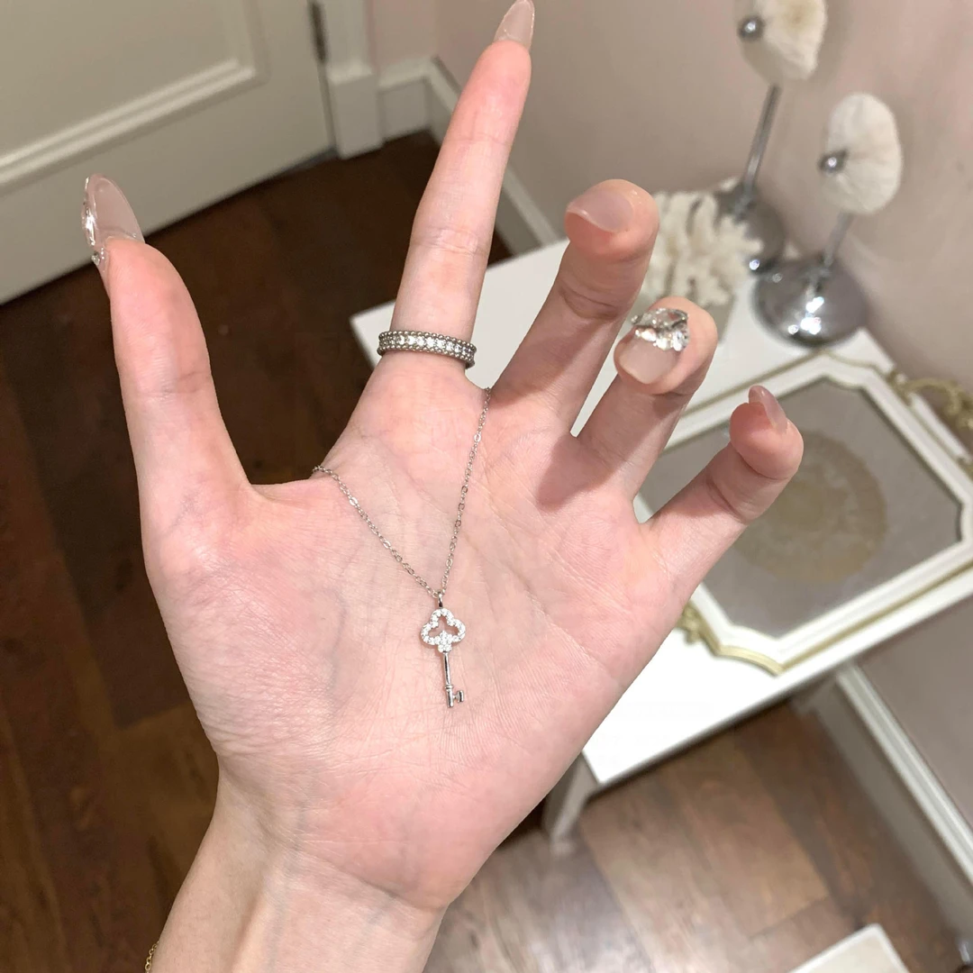 微镶小钥匙轻奢高定项链28493