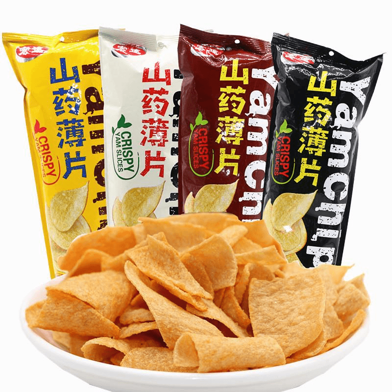 宏途山药薄片山药脆片*装番茄味儿童休闲办零食薯片笋1g