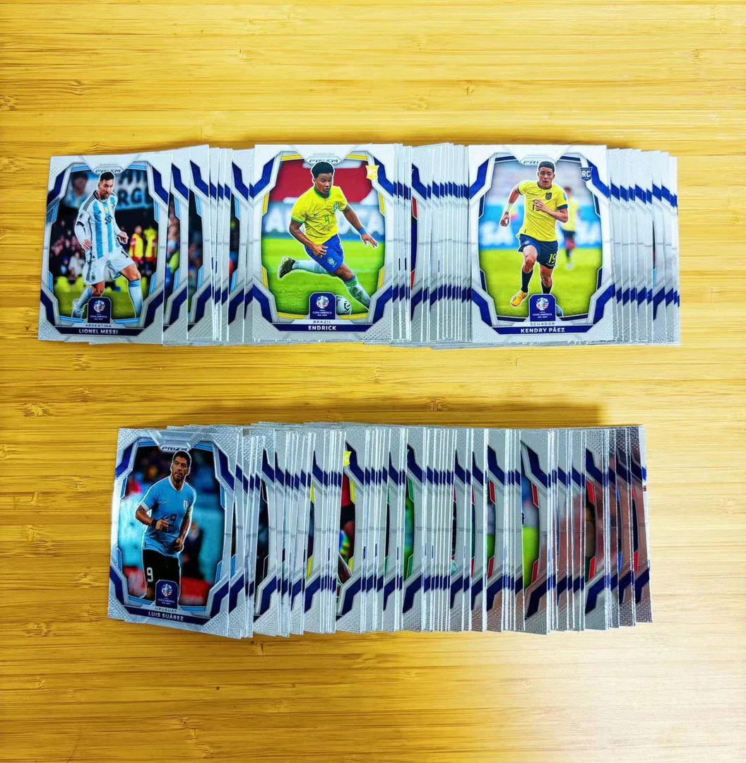 2024美洲杯prizm全套足球200张套卡1-200号梅西新秀恩德里克等