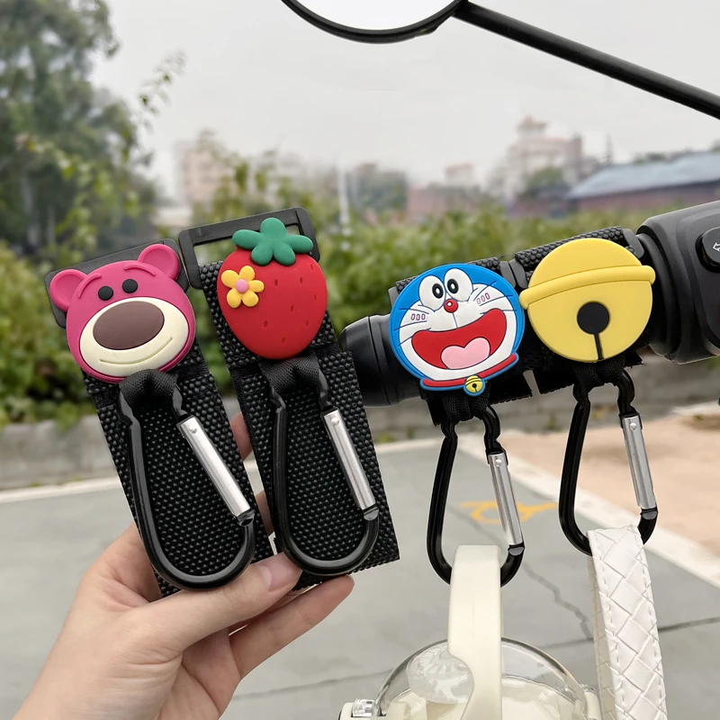 可爱电动车挂钩前置重物收纳多功能挂扣自行车摩托车挂包头盔锁扣