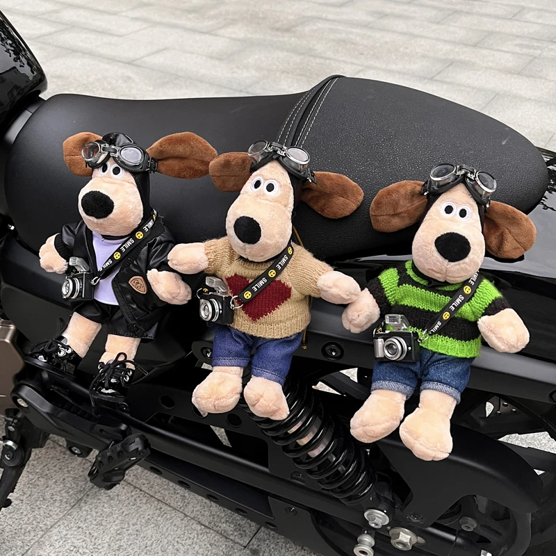 汽车后备箱尾部挂件可爱卡通掌门狗玩偶摩托装饰公仔电动屁股挂饰
