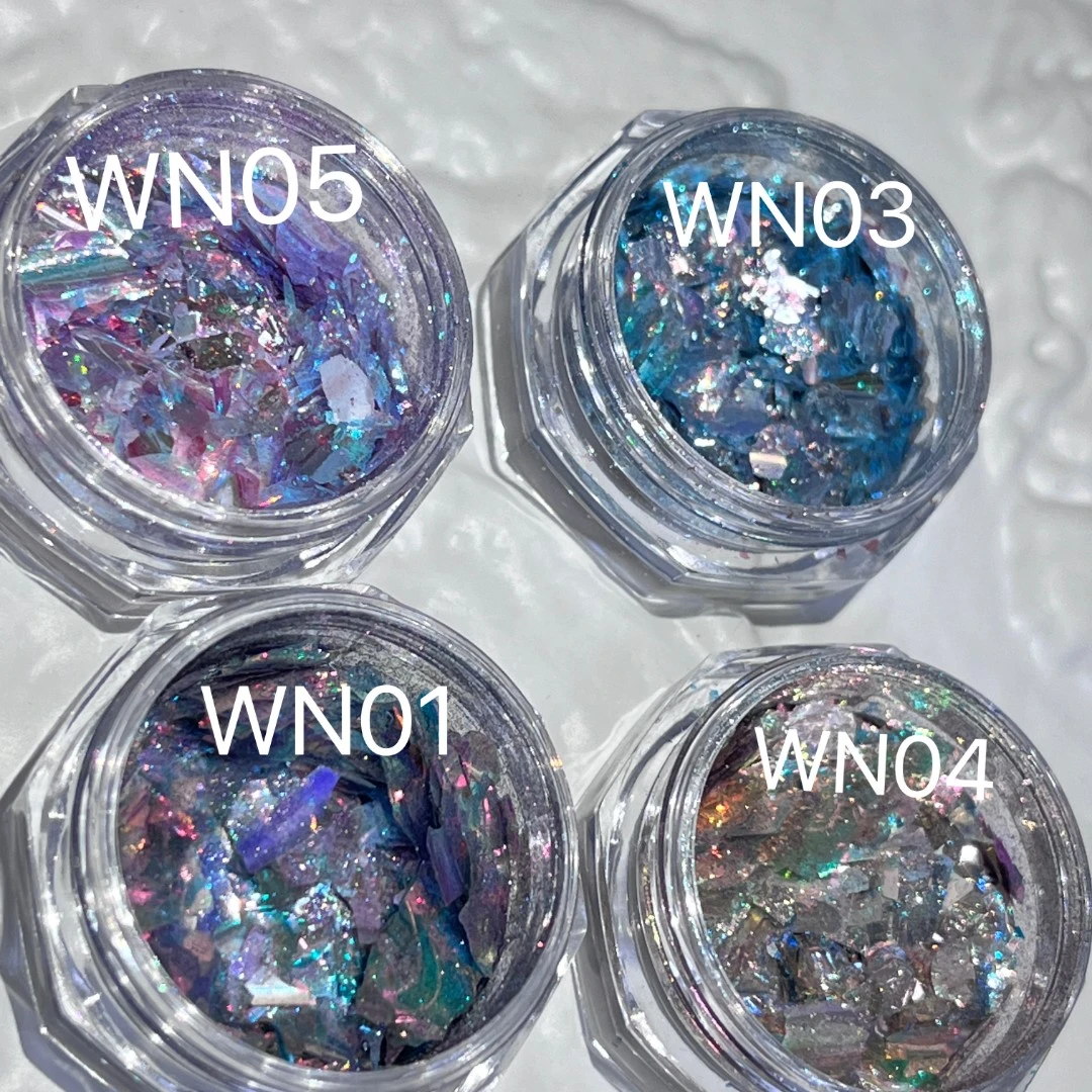 镜面欧箔美甲饰品 闪亮幻彩璀璨耀眼亮片四色可选仙女指甲装饰品