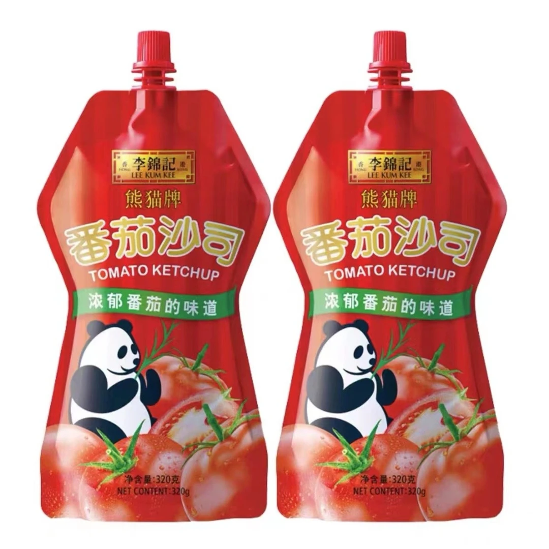 李锦记番茄沙司无添加番茄酱浓郁番茄的味0添加320克*3袋酸甜美味