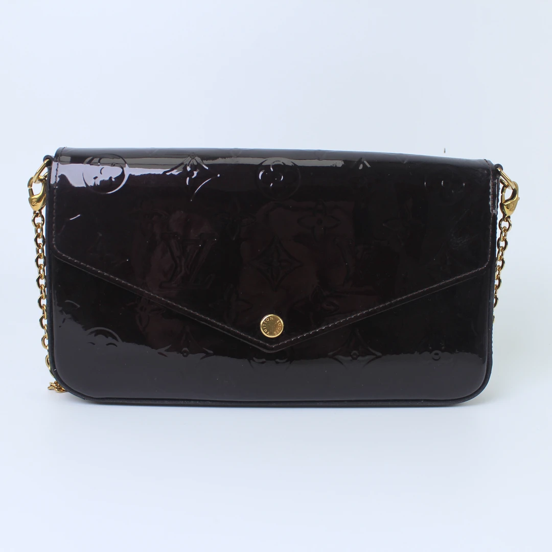 95新 LouisVuitton/路易威登 车厘子色三合一单肩斜跨包链条包